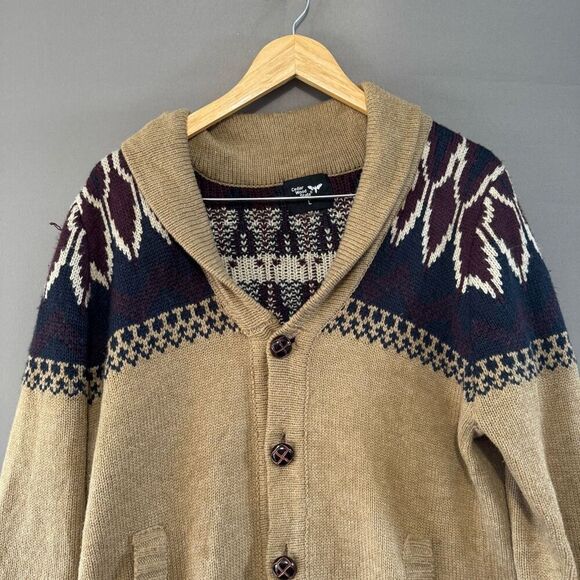 Cedar Wood State Men’s Button Up Sweater Size Large Front Pockets Cardigan Style - Picture 2 of 9
